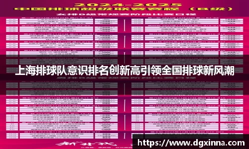 上海排球队意识排名创新高引领全国排球新风潮